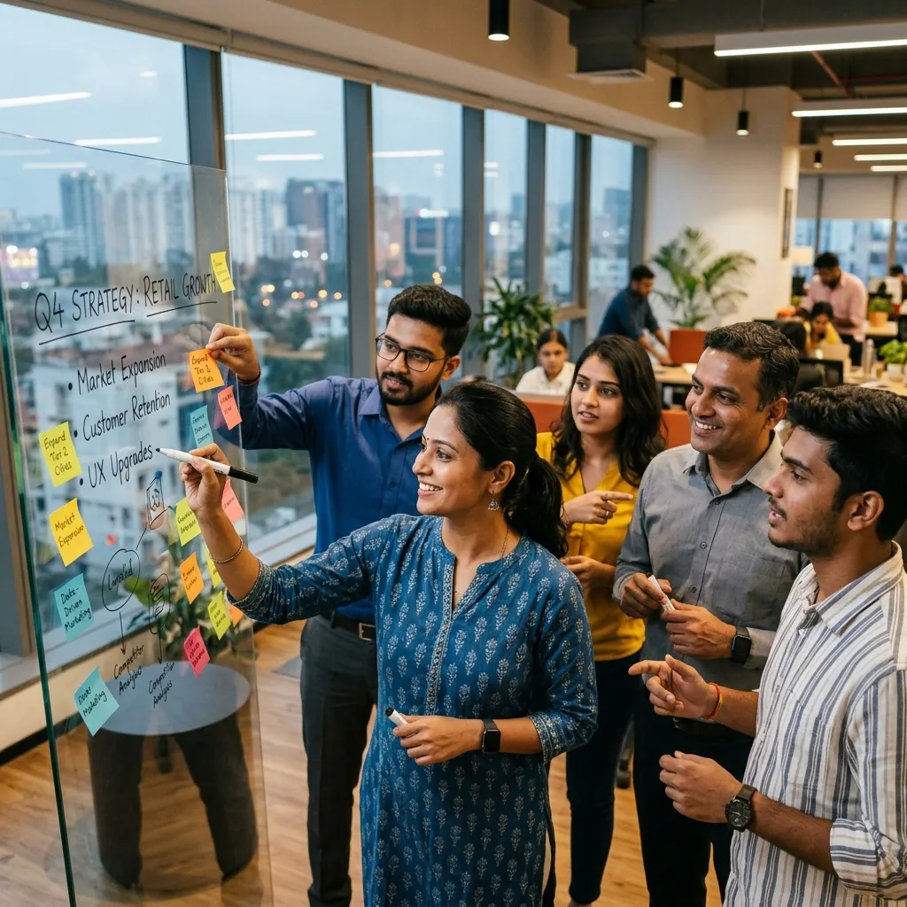Indian Team Brainstorming Session